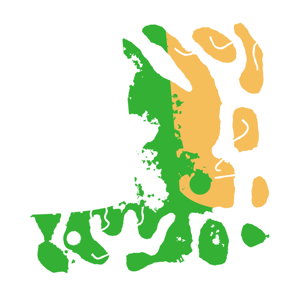 Biome Rust Map: Procedural Map, Size: 3700, Seed: 2888