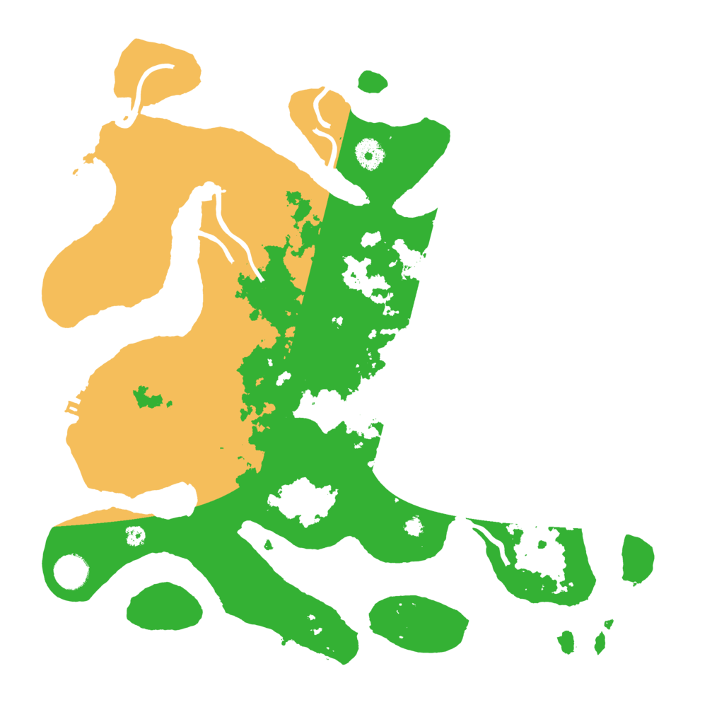 Biome Rust Map: Procedural Map, Size: 3700, Seed: 553638