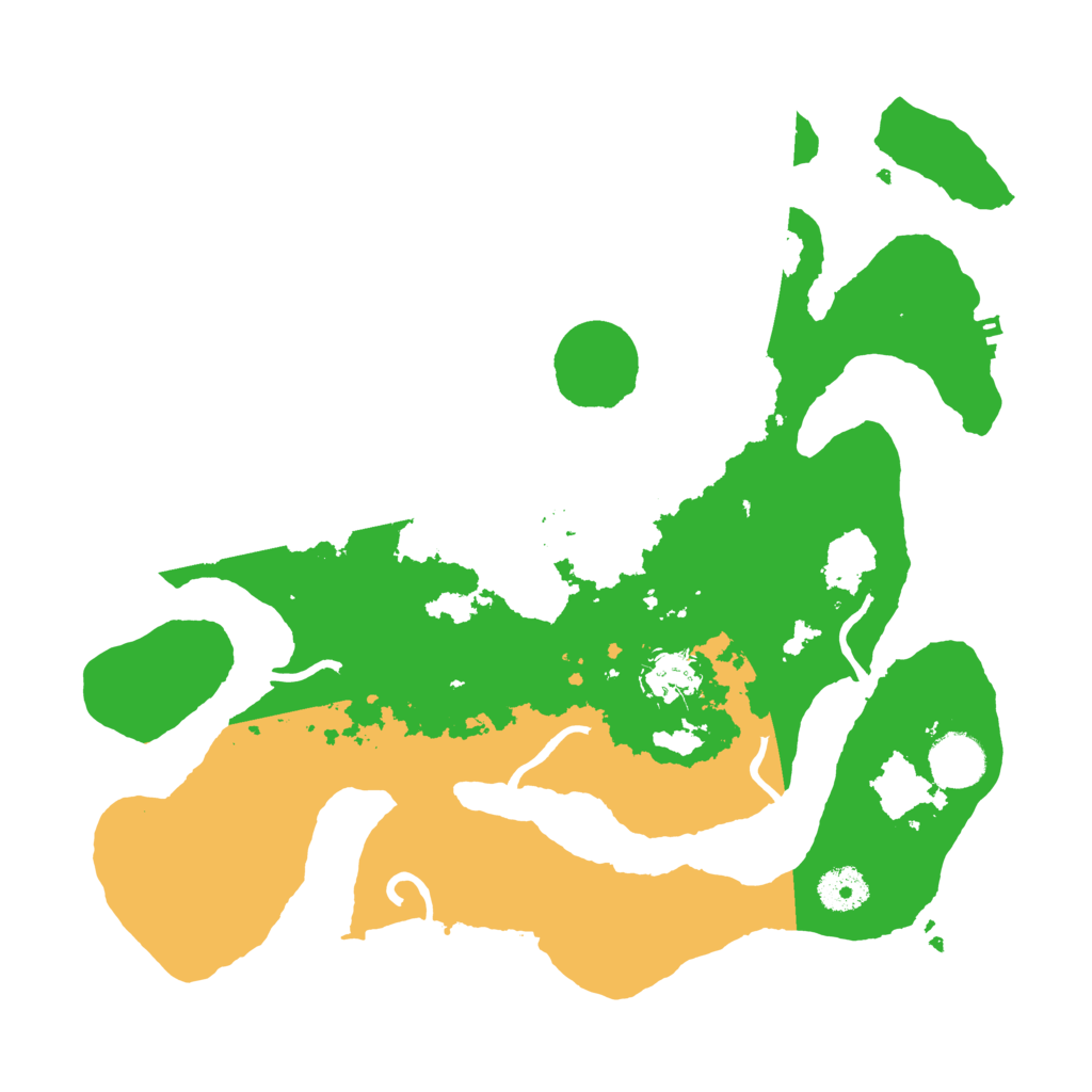 Biome Rust Map: Procedural Map, Size: 3500, Seed: 3819867