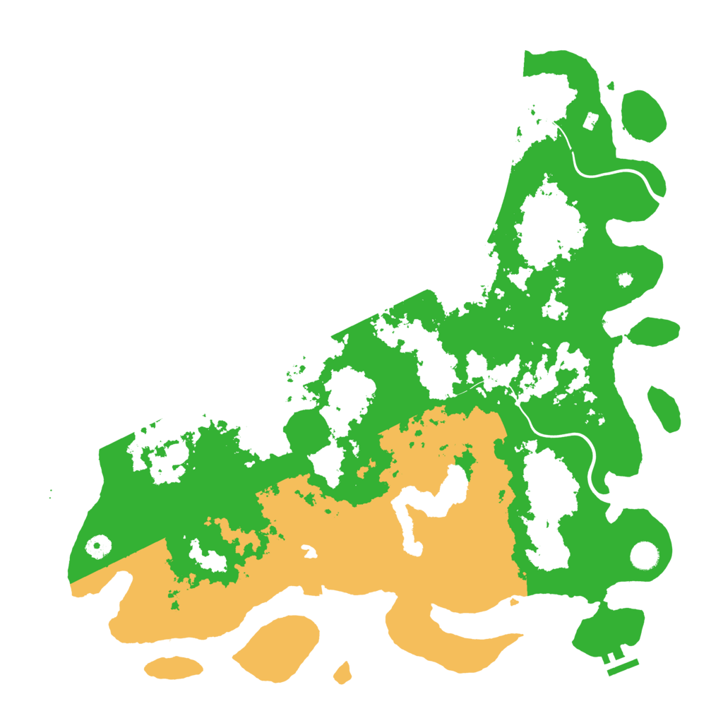 Biome Rust Map: Procedural Map, Size: 4500, Seed: 3593663