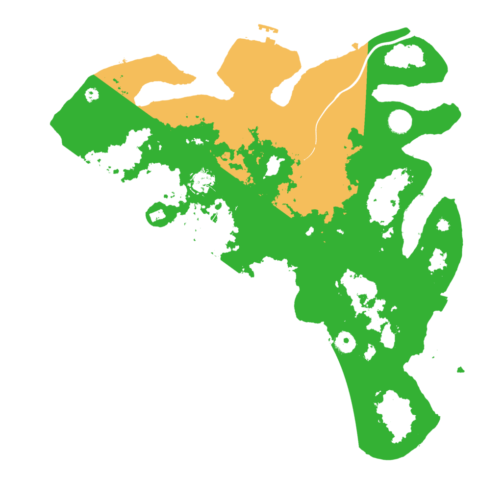 Biome Rust Map: Procedural Map, Size: 3700, Seed: 4419918