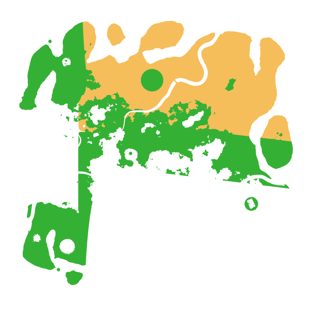 Biome Rust Map: Procedural Map, Size: 3700, Seed: 3490763
