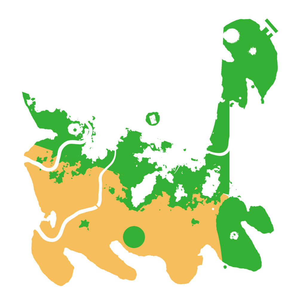 Biome Rust Map: Procedural Map, Size: 3700, Seed: 4146363