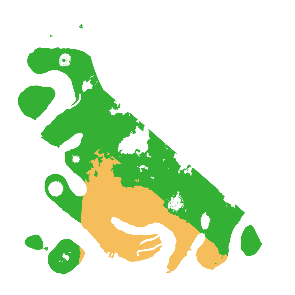 Biome Rust Map: Procedural Map, Size: 3500, Seed: 298390