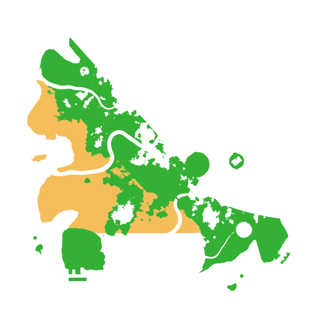 Biome Rust Map: Procedural Map, Size: 3500, Seed: 614200815
