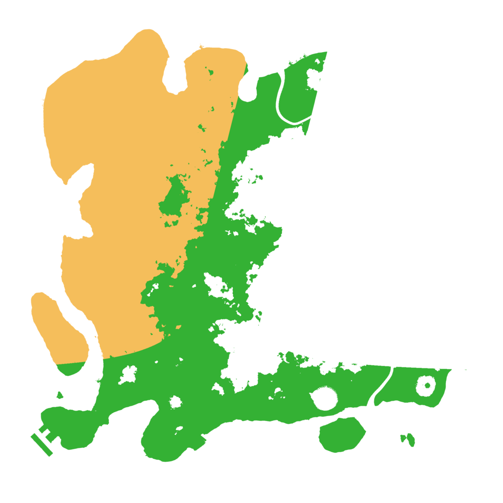 Biome Rust Map: Procedural Map, Size: 3700, Seed: 1609817