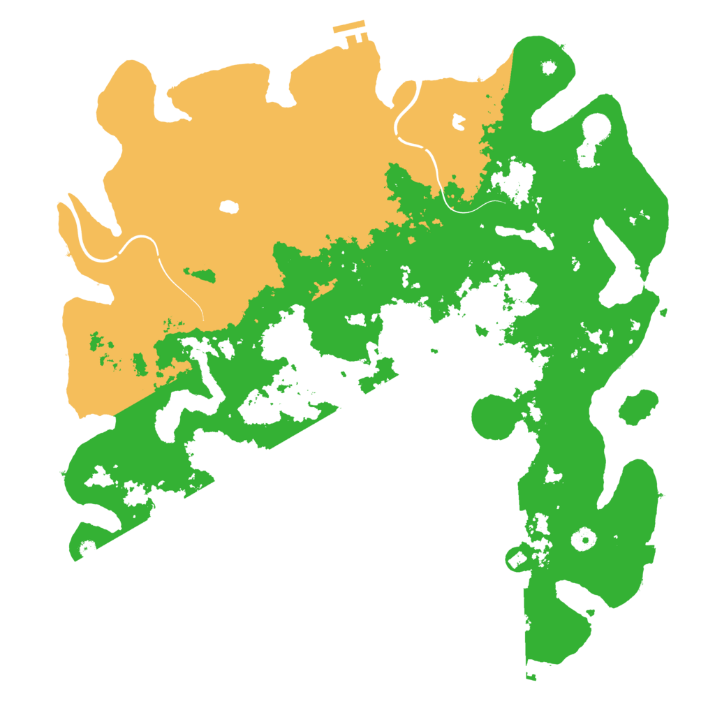 Biome Rust Map: Procedural Map, Size: 4500, Seed: 3150388