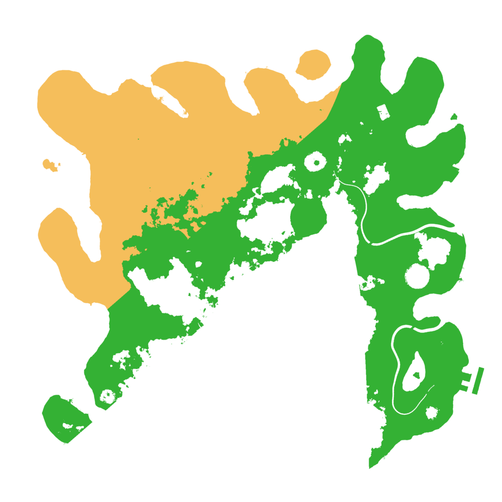 Biome Rust Map: Procedural Map, Size: 3700, Seed: 4964981