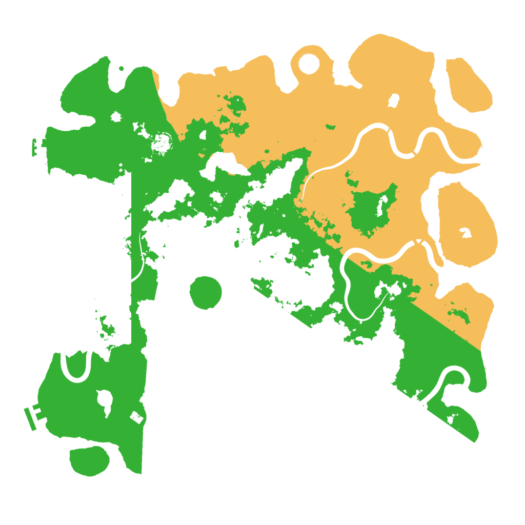 Biome Rust Map: Procedural Map, Size: 4500, Seed: 3487954