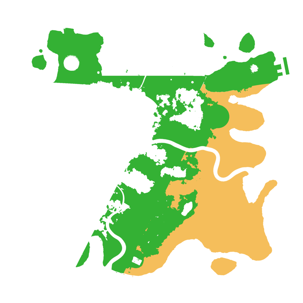 Biome Rust Map: Procedural Map, Size: 3500, Seed: 883037