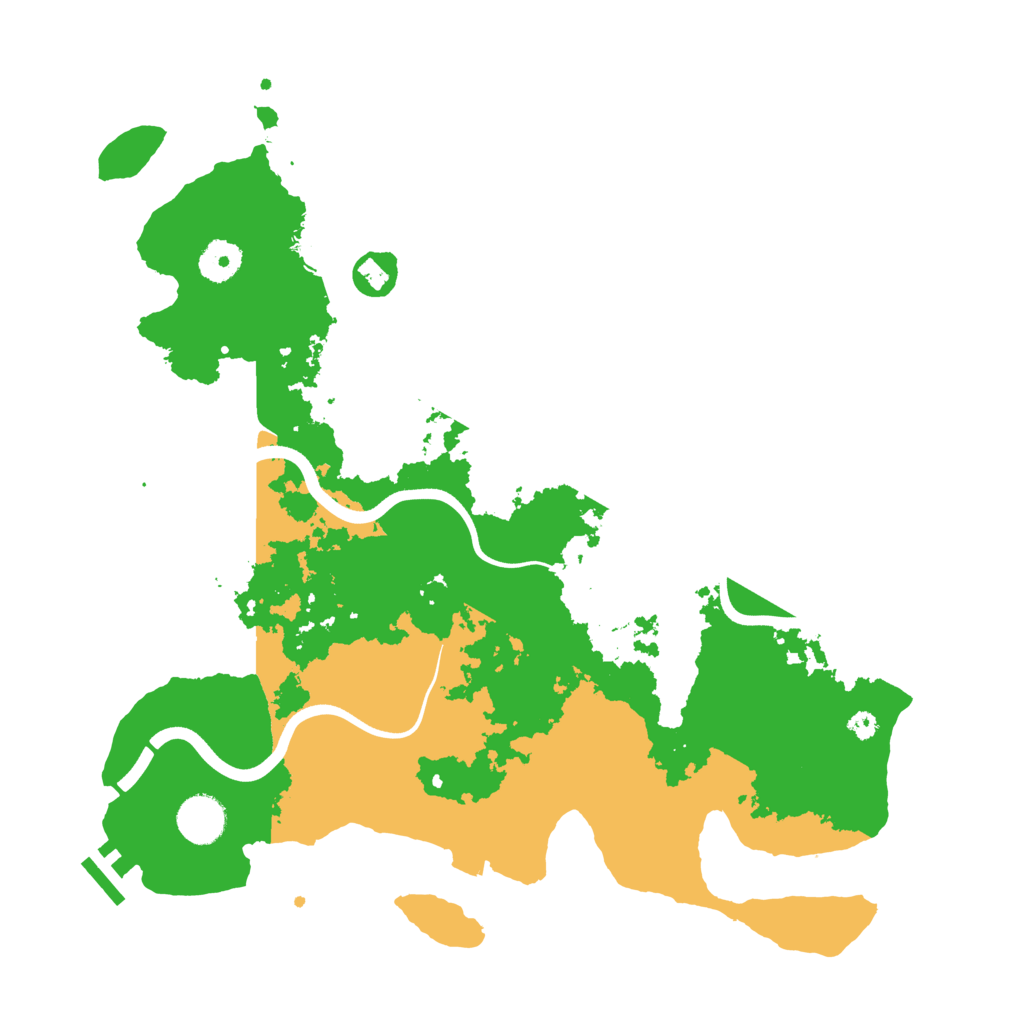Biome Rust Map: Procedural Map, Size: 3700, Seed: 3834807