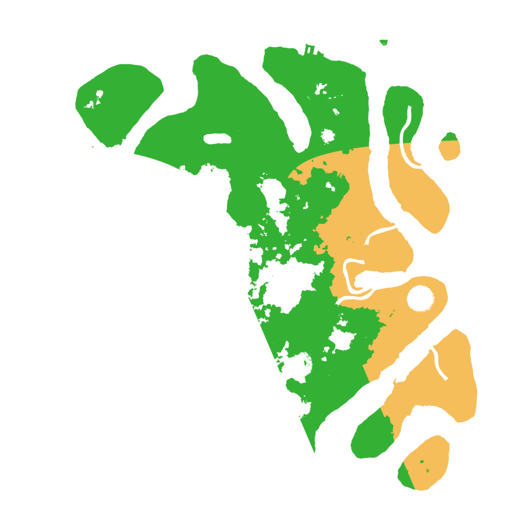 Biome Rust Map: Procedural Map, Size: 3500, Seed: 3247519