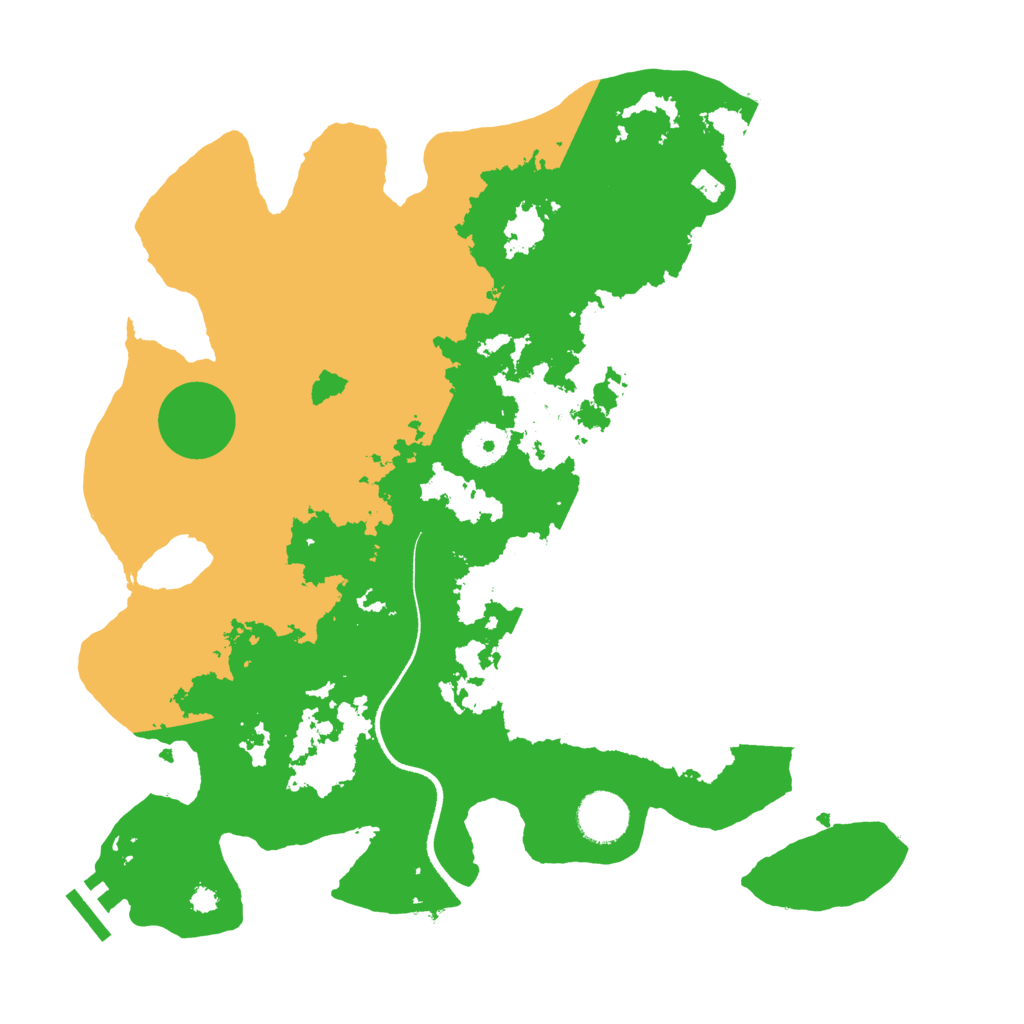 Biome Rust Map: Procedural Map, Size: 3500, Seed: 3705429