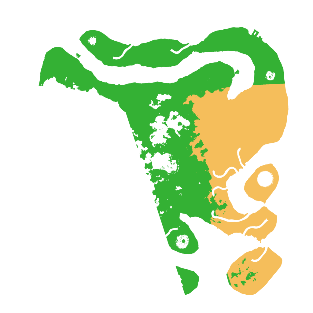 Biome Rust Map: Procedural Map, Size: 3500, Seed: 2832466