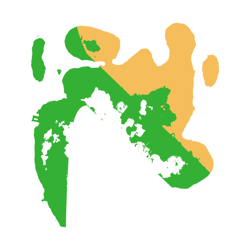 Biome Rust Map: Procedural Map, Size: 2500, Seed: 2019823431