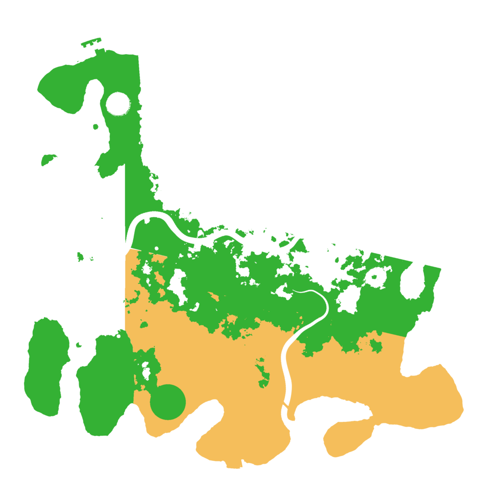 Biome Rust Map: Procedural Map, Size: 3700, Seed: 482510