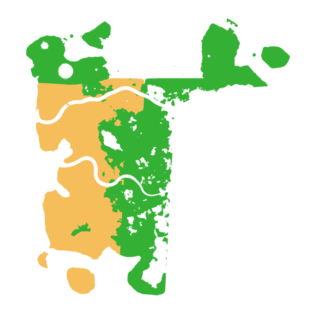 Biome Rust Map: Procedural Map, Size: 3700, Seed: 1307591