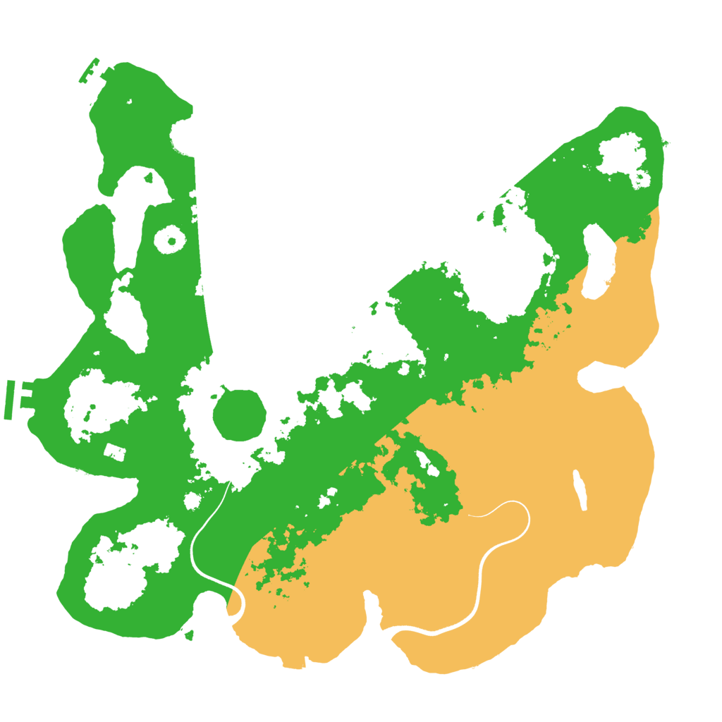 Biome Rust Map: Procedural Map, Size: 3700, Seed: 3750424
