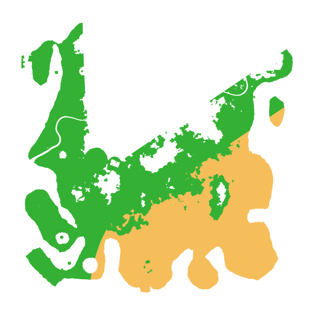 Biome Rust Map: Procedural Map, Size: 3700, Seed: 474830