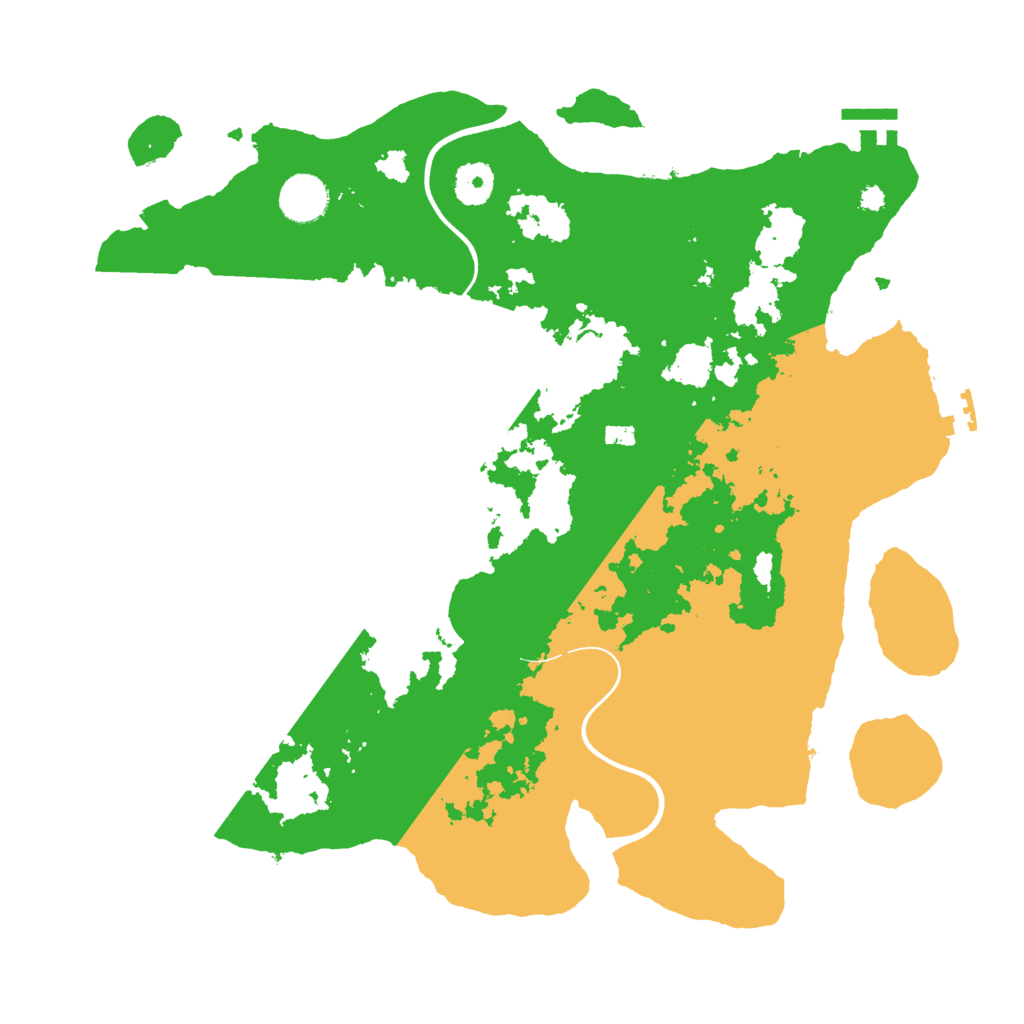 Biome Rust Map: Procedural Map, Size: 3700, Seed: 2568656