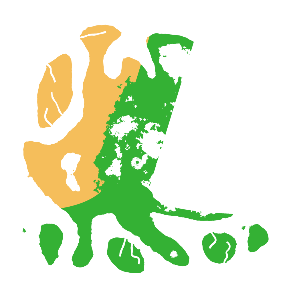 Biome Rust Map: Procedural Map, Size: 3700, Seed: 1464052