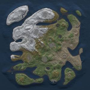Thumbnail Rust Map: Procedural Map, Size: 4000, Seed: 648255, 17 Monuments