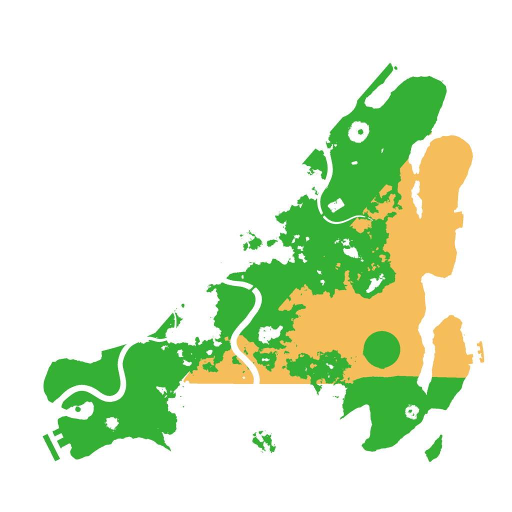 Biome Rust Map: Procedural Map, Size: 3700, Seed: 4511989