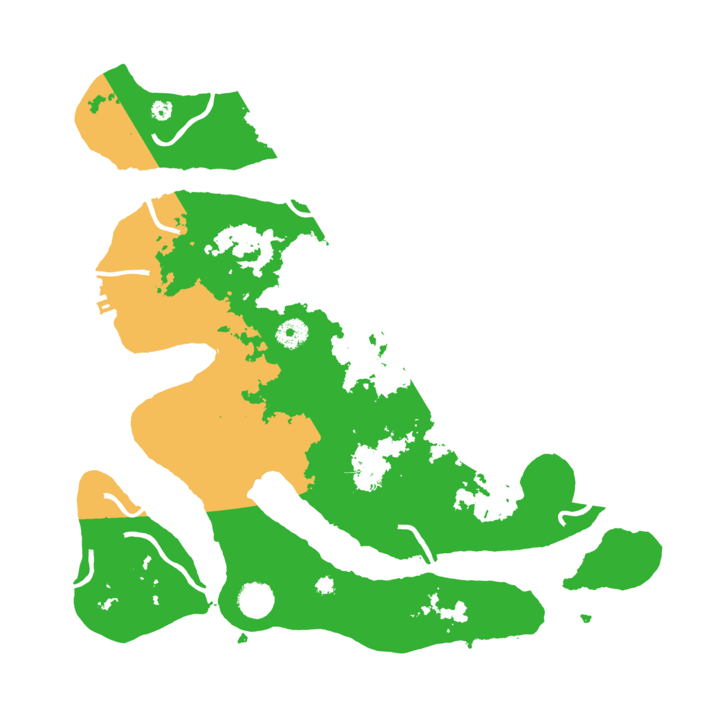 Biome Rust Map: Procedural Map, Size: 3500, Seed: 1051601