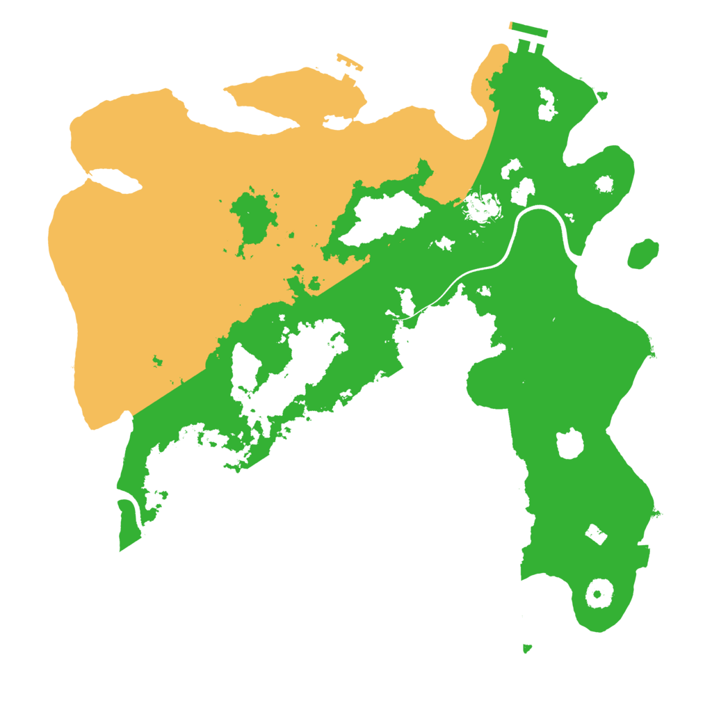 Biome Rust Map: Procedural Map, Size: 3700, Seed: 3053789