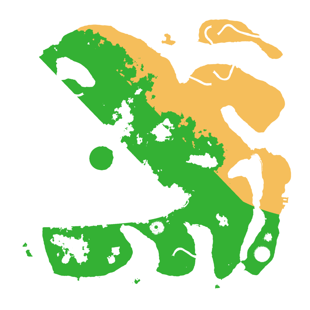 Biome Rust Map: Procedural Map, Size: 3500, Seed: 27955