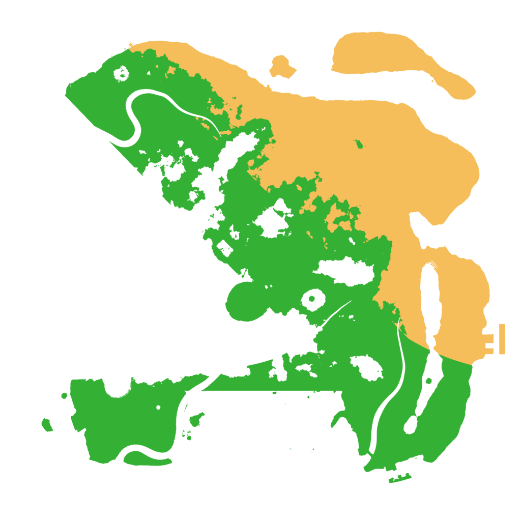 Biome Rust Map: Procedural Map, Size: 3500, Seed: 27955