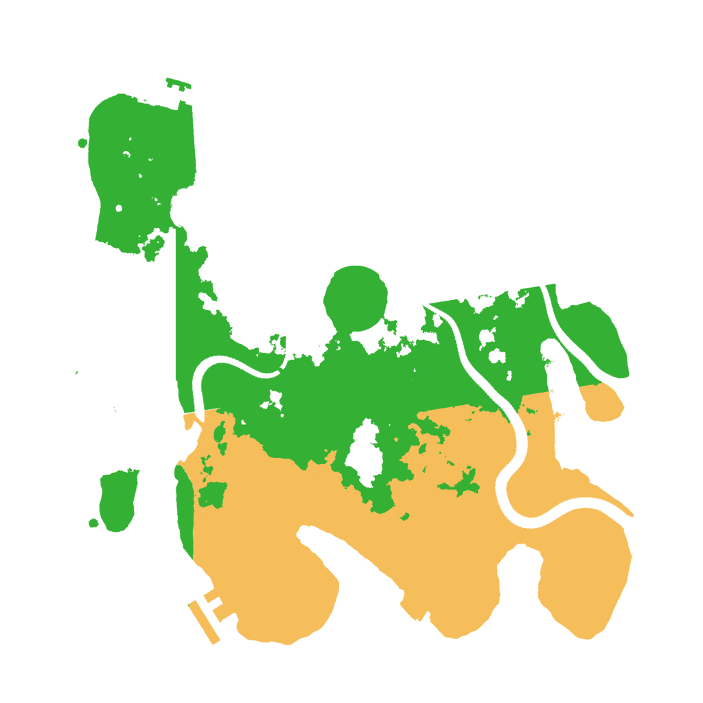 Biome Rust Map: Procedural Map, Size: 3000, Seed: 93978645