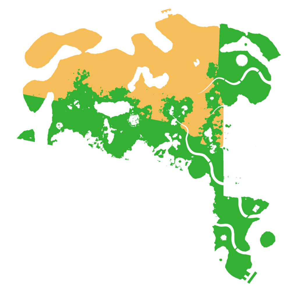 Biome Rust Map: Procedural Map, Size: 4500, Seed: 328080