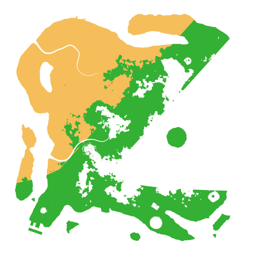 Biome Rust Map: Procedural Map, Size: 3700, Seed: 1102647