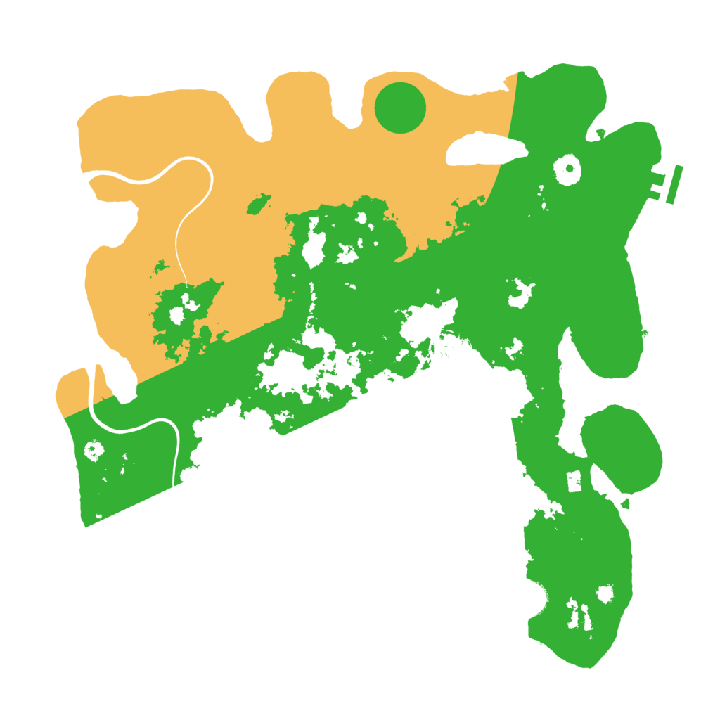 Biome Rust Map: Procedural Map, Size: 3700, Seed: 6451812