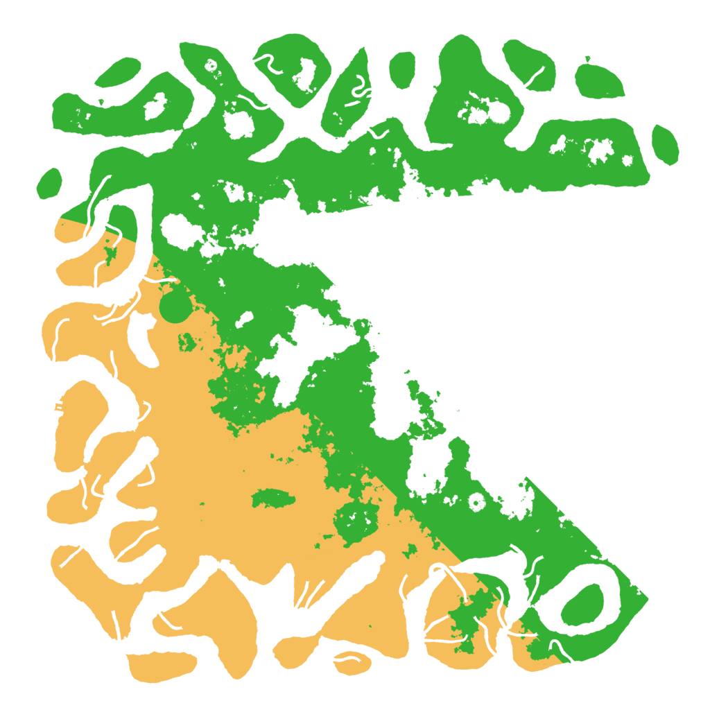 Biome Rust Map: Procedural Map, Size: 6000, Seed: 121223925