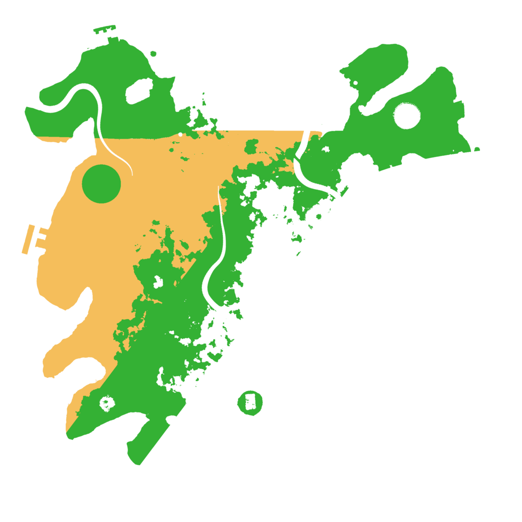 Biome Rust Map: Procedural Map, Size: 3550, Seed: 53151