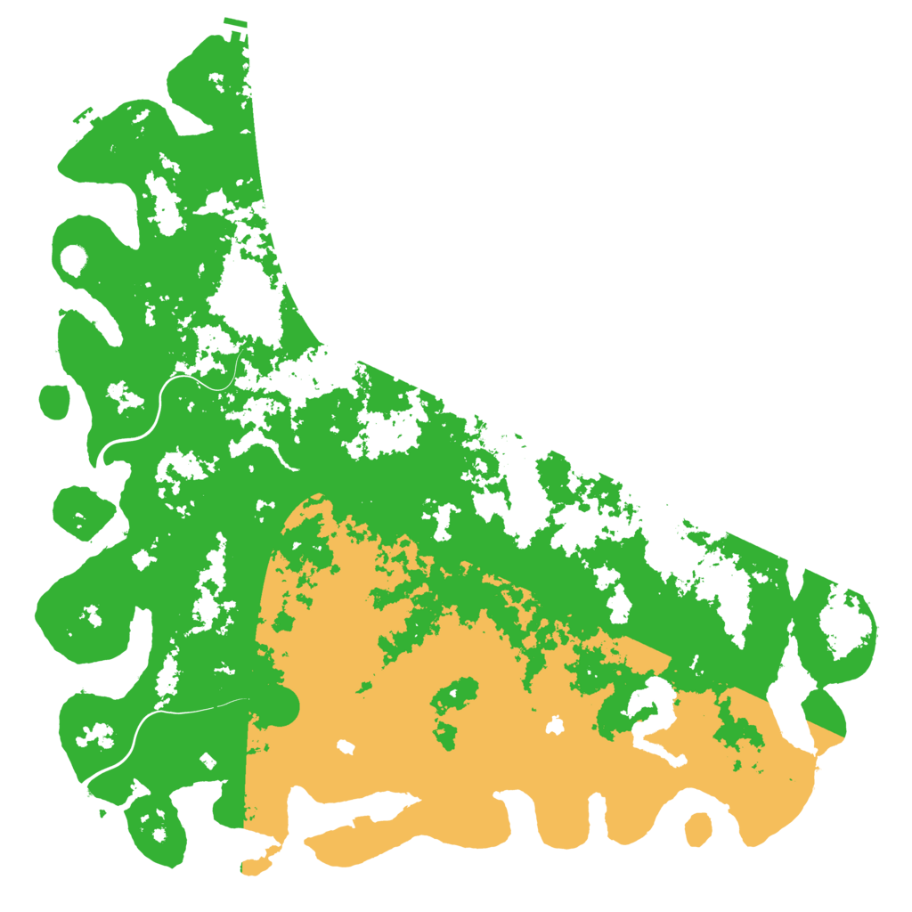 Biome Rust Map: Procedural Map, Size: 6000, Seed: 8475122