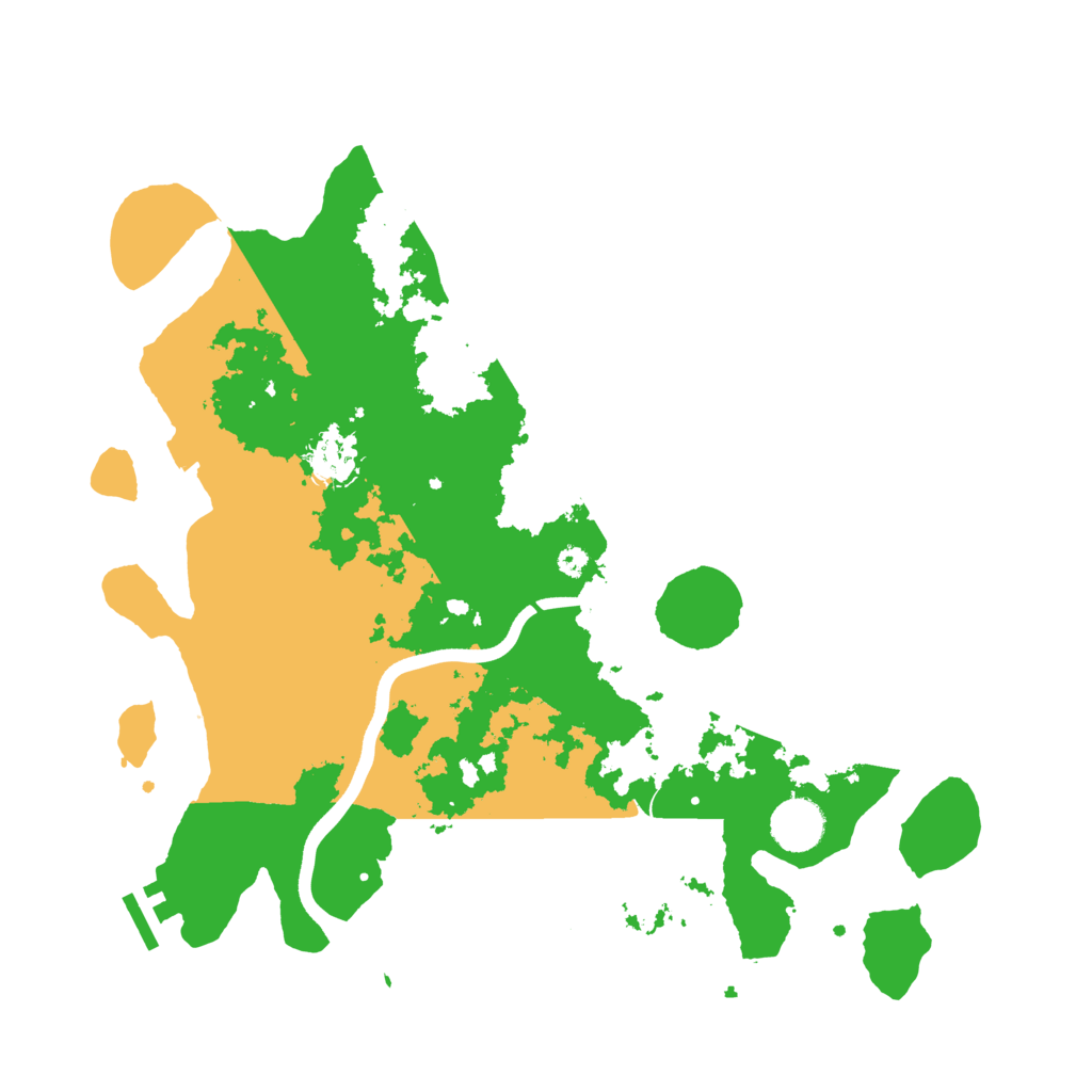 Biome Rust Map: Procedural Map, Size: 3700, Seed: 4943809