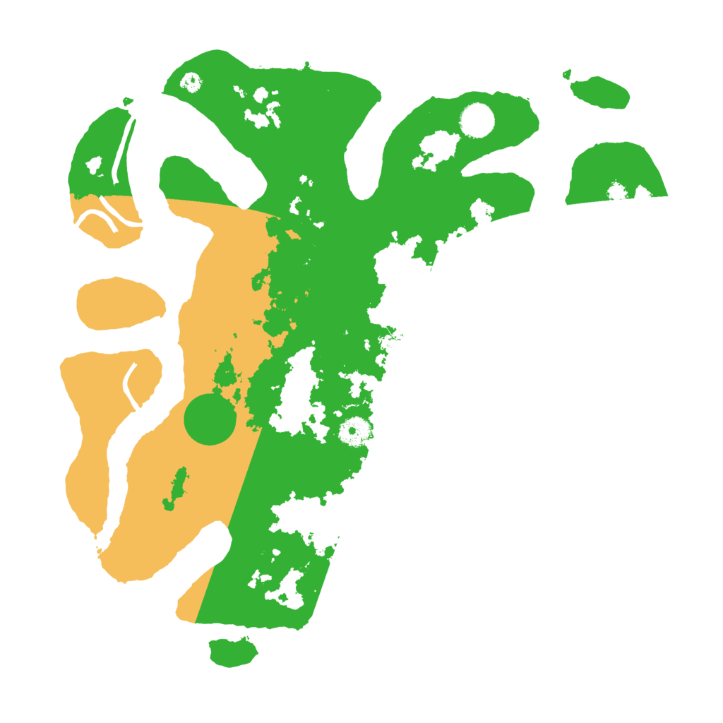 Biome Rust Map: Procedural Map, Size: 3700, Seed: 3154348