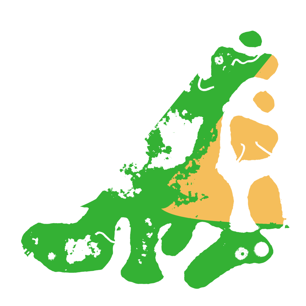 Biome Rust Map: Procedural Map, Size: 3700, Seed: 1551457