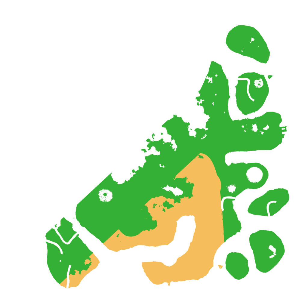 Biome Rust Map: Procedural Map, Size: 3500, Seed: 2542677