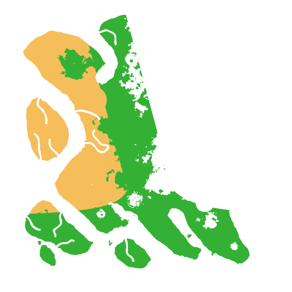 Biome Rust Map: Procedural Map, Size: 3500, Seed: 2249199