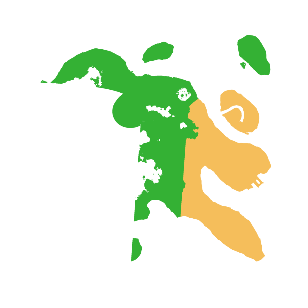 Biome Rust Map: Procedural Map, Size: 2500, Seed: 28157