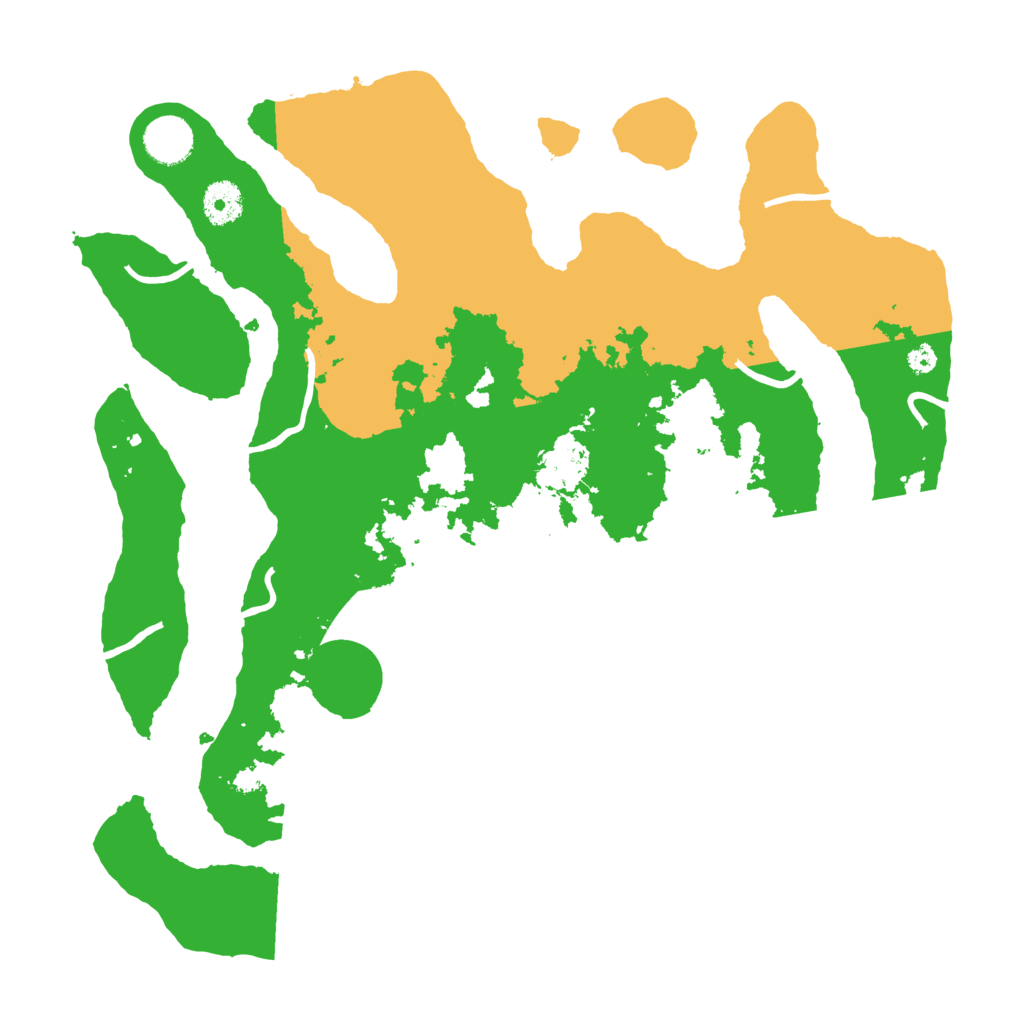 Biome Rust Map: Procedural Map, Size: 3700, Seed: 6195935