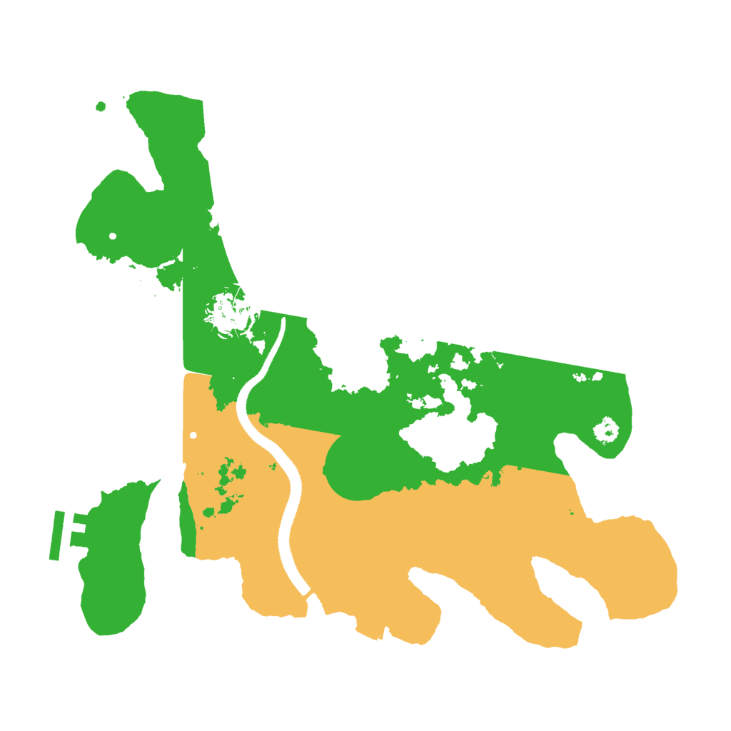 Biome Rust Map: Procedural Map, Size: 3000, Seed: 799239705