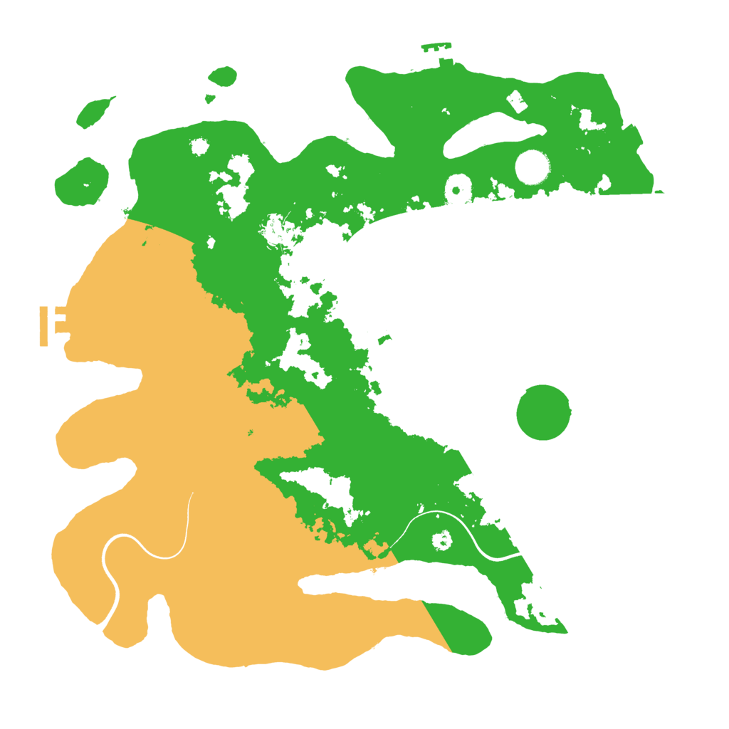 Biome Rust Map: Procedural Map, Size: 3700, Seed: 3642343