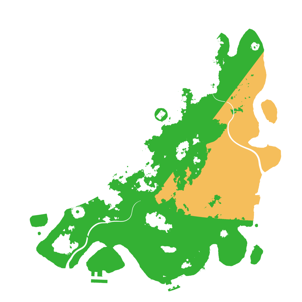 Biome Rust Map: Procedural Map, Size: 3700, Seed: 4191205