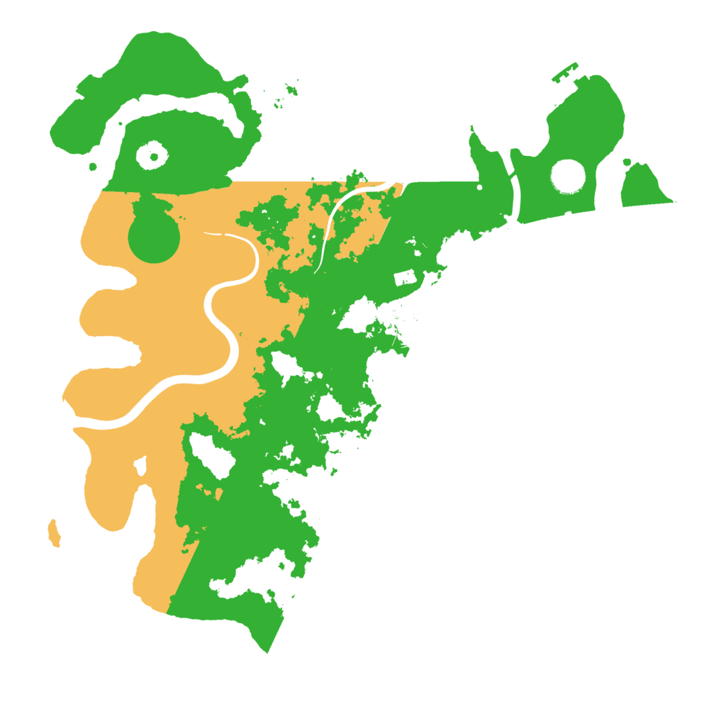 Biome Rust Map: Procedural Map, Size: 3700, Seed: 2499634