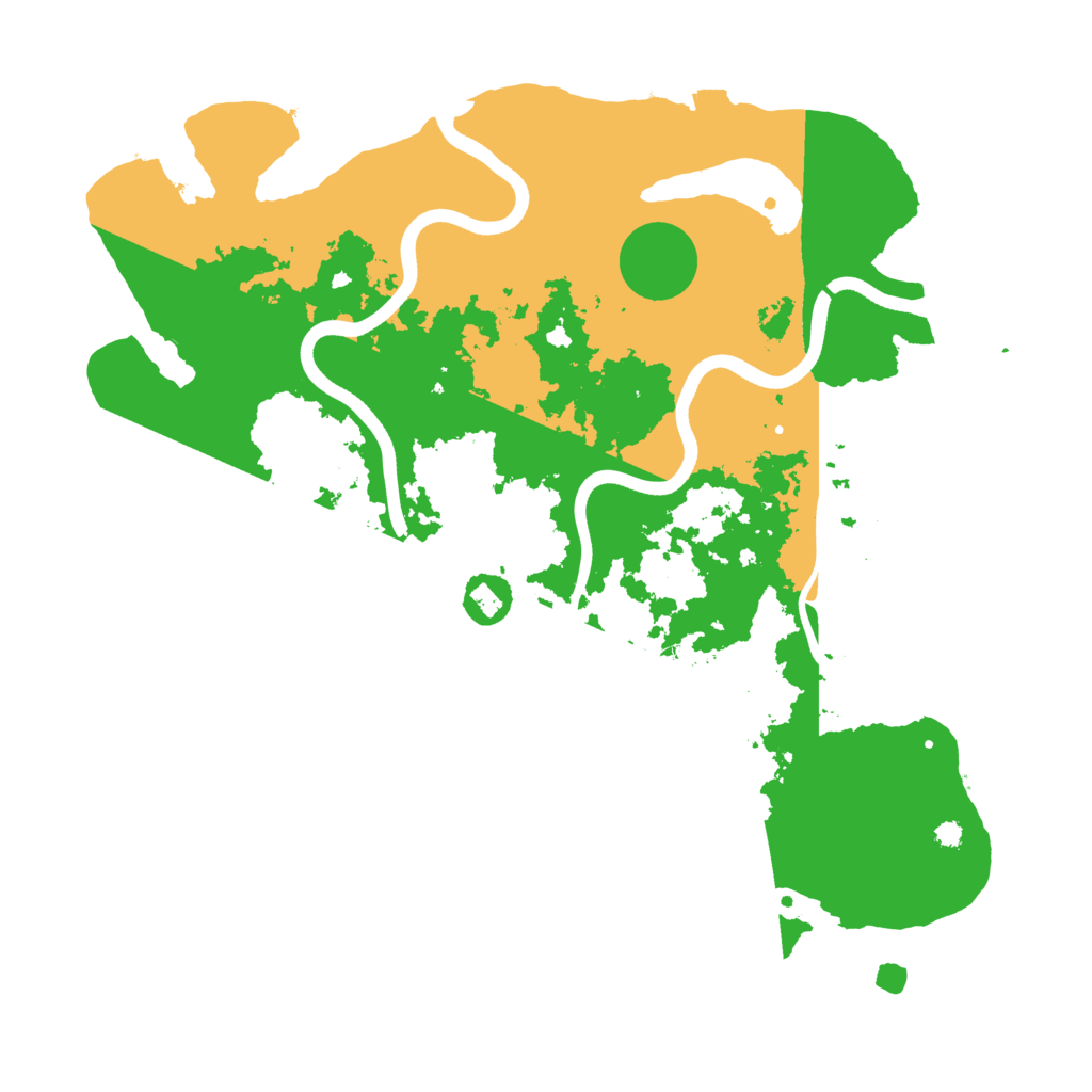 Biome Rust Map: Procedural Map, Size: 3700, Seed: 40406